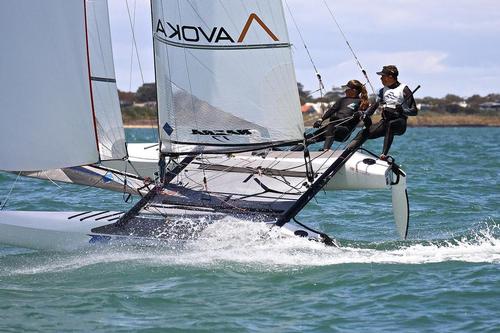 ISAF Sailing World Cup, Melbourne Day 5 - Nacra 17 -  © Richard Gladwell www.photosport.co.nz